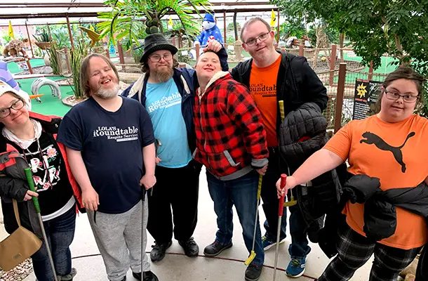 Group at Colasanti's Mini Golf